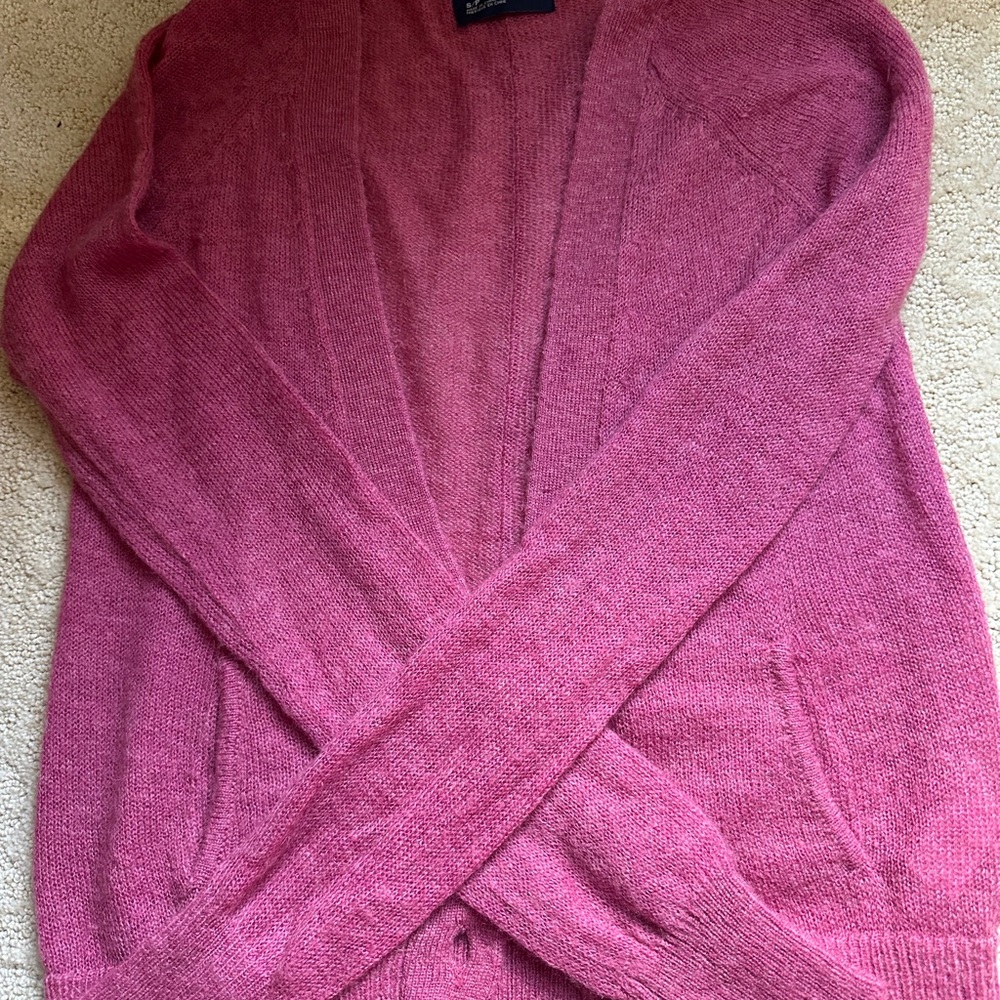 American Eagle Outfitters Women's Fuchsia Cardigan
